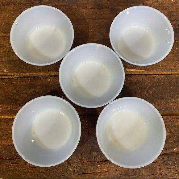 5- Vintage Fire King Blue Granite Speckled Cereal Bowls. - Picture 4 of 11